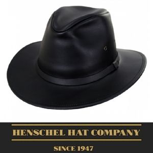 Henschel Hat Co Black Leather Don Western Hat